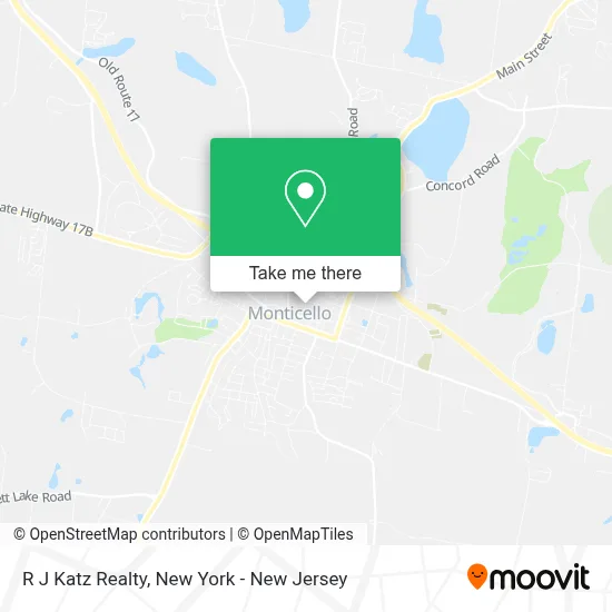 R J Katz Realty map