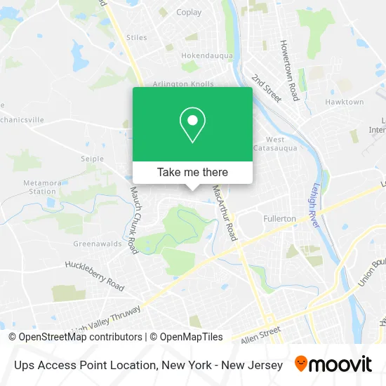 Ups Access Point Location map