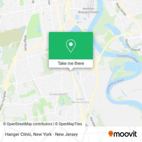 Hanger Clinic map