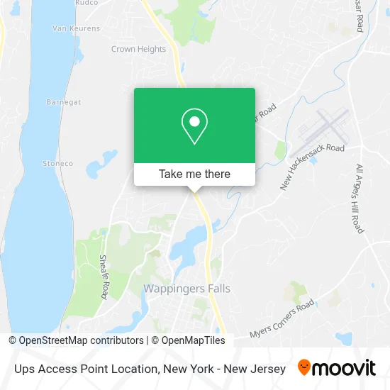 Ups Access Point Location map