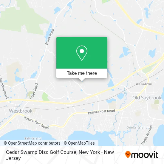 Cedar Swamp Disc Golf Course map