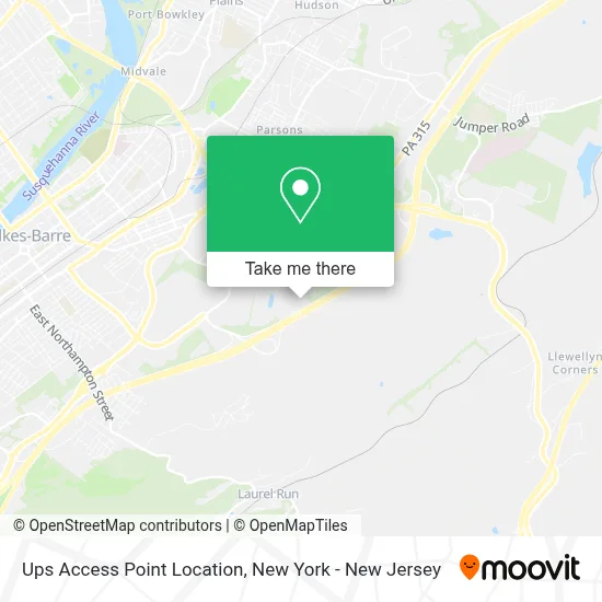 Ups Access Point Location map