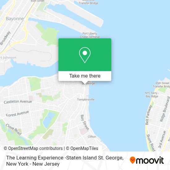 The Learning Experience -Staten Island St. George map