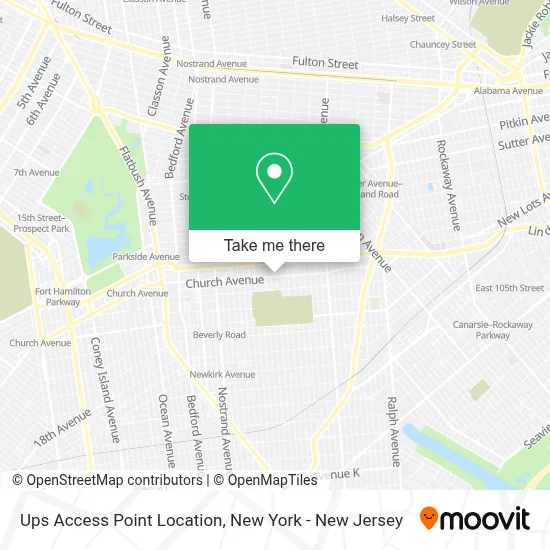Ups Access Point Location map