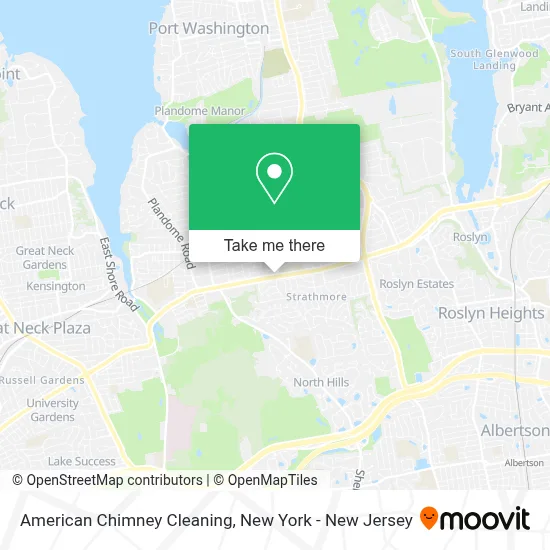 American Chimney Cleaning map
