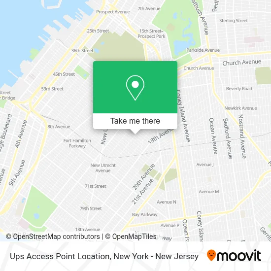 Ups Access Point Location map