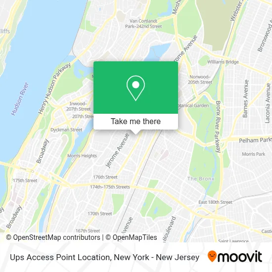 Ups Access Point Location map
