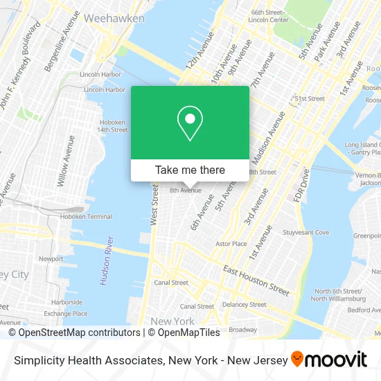 Simplicity Health Associates map