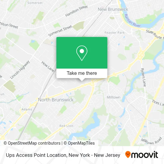 Ups Access Point Location map