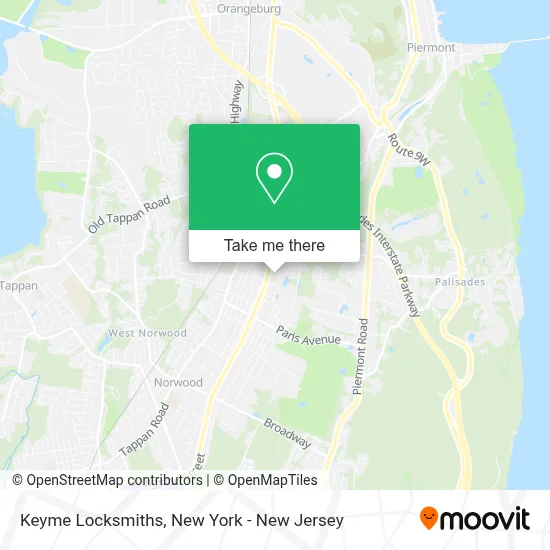 Keyme Locksmiths map