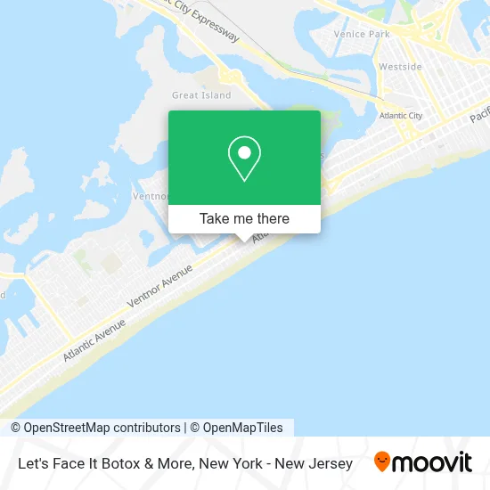 Let's Face It Botox & More map