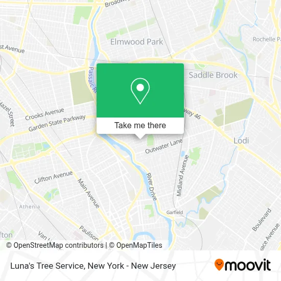 Luna's Tree Service map