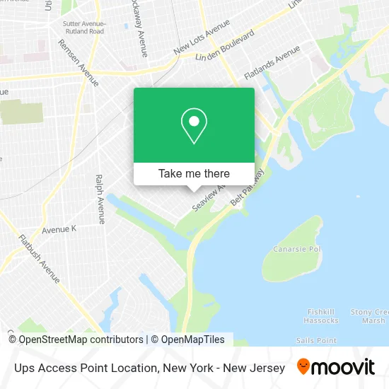 Ups Access Point Location map