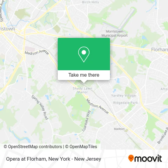 Opera at Florham map