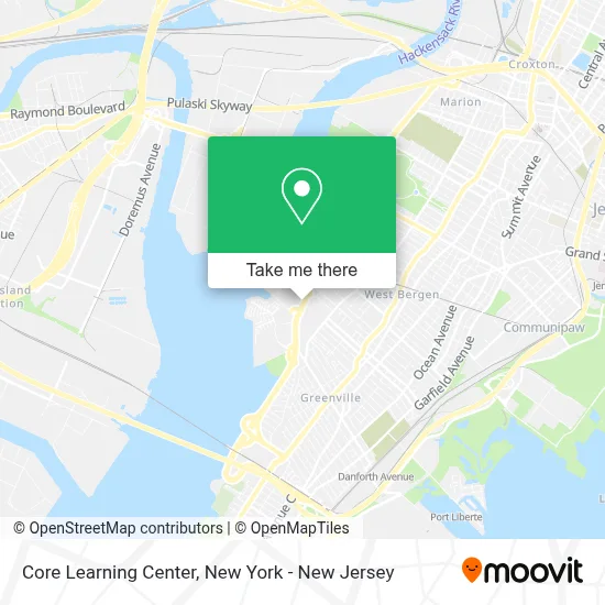 Core Learning Center map
