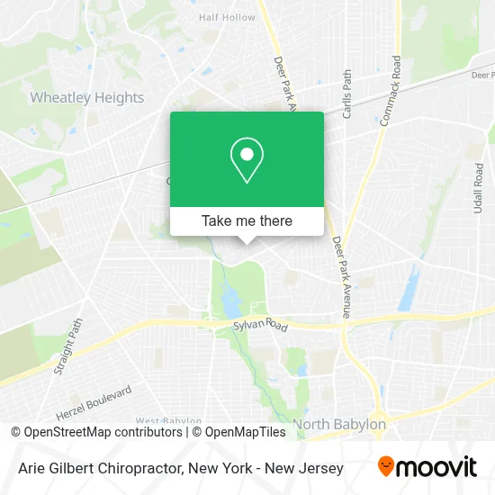 Arie Gilbert Chiropractor map