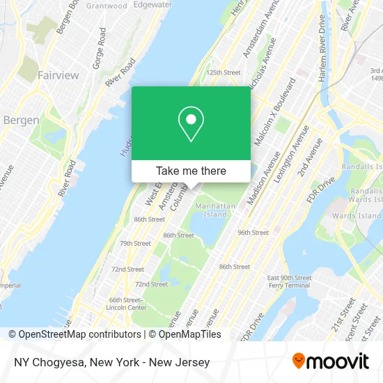 NY Chogyesa map