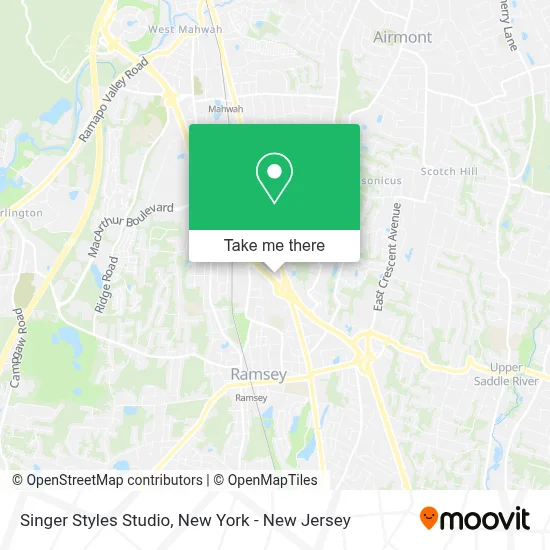Singer Styles Studio map