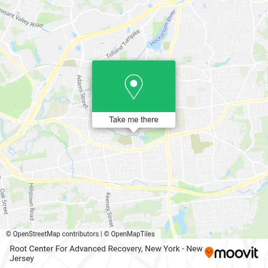 Root Center For Advanced Recovery map