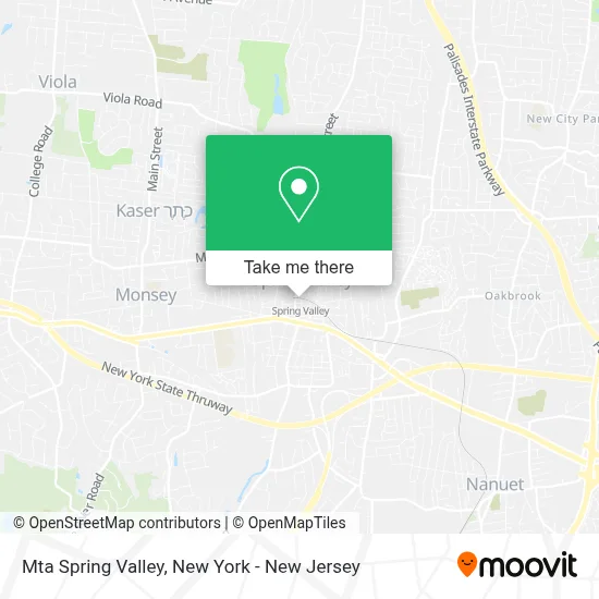 Mta Spring Valley map