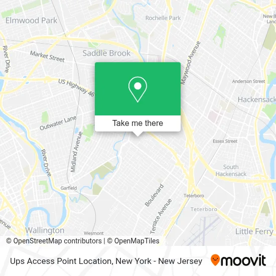Ups Access Point Location map