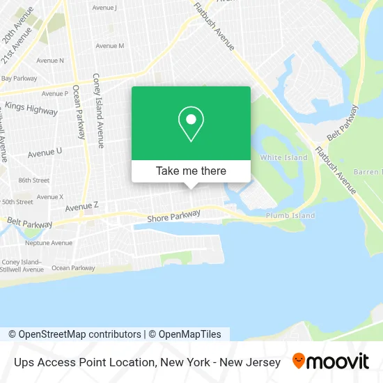 Ups Access Point Location map