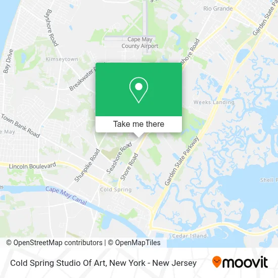 Cold Spring Studio Of Art map