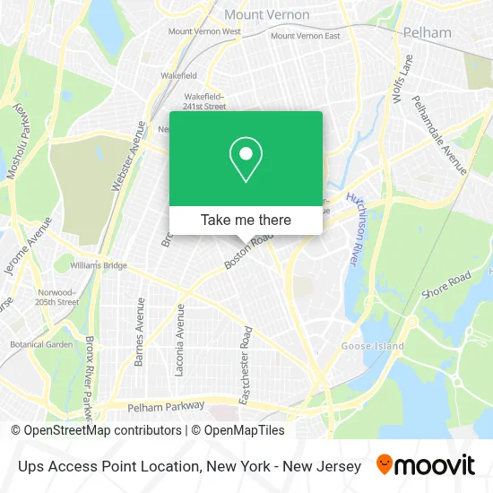 Ups Access Point Location map