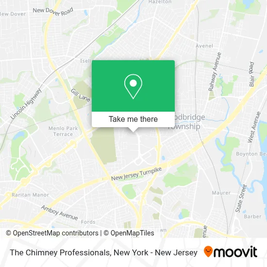 The Chimney Professionals map