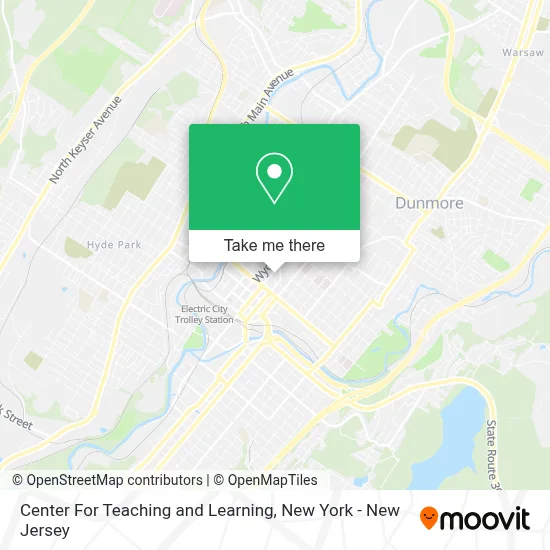 Center For Teaching and Learning map