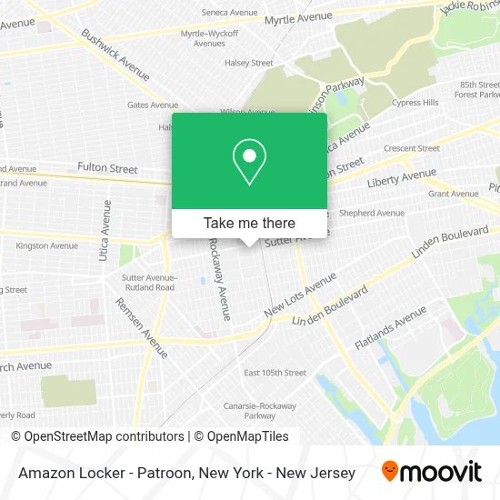 Amazon Locker - Patroon map