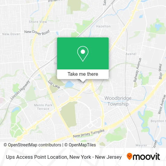 Ups Access Point Location map