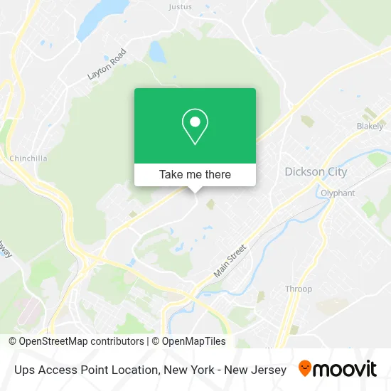 Ups Access Point Location map