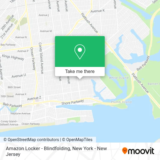 Amazon Locker - Blindfolding map