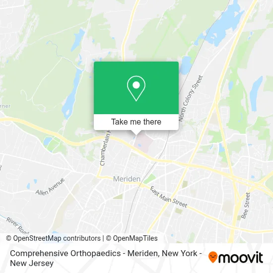 Comprehensive Orthopaedics - Meriden map