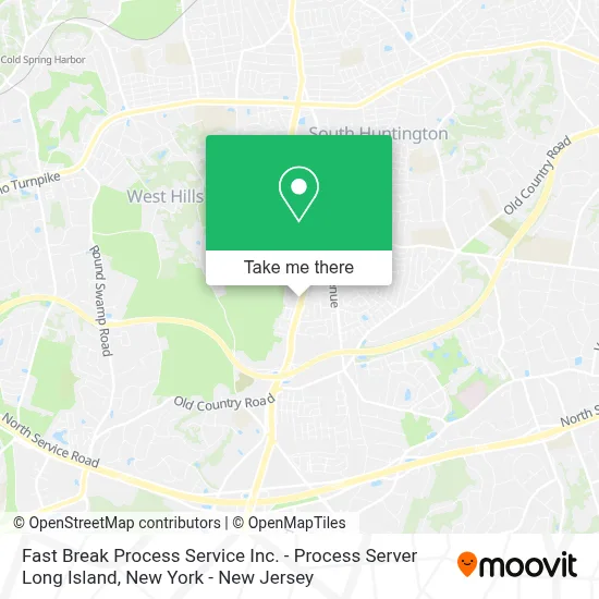 Mapa de Fast Break Process Service Inc. - Process Server Long Island