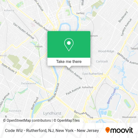 Code Wiz - Rutherford, NJ map