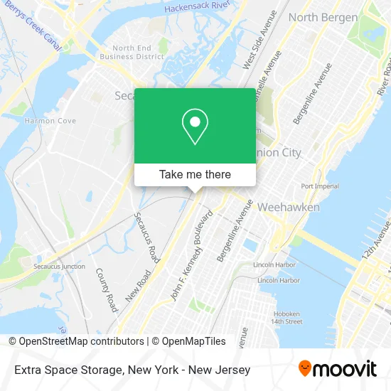 Extra Space Storage map