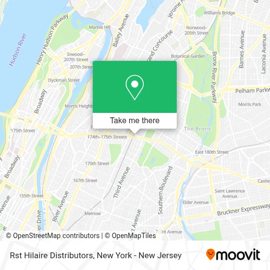 Rst Hilaire Distributors map
