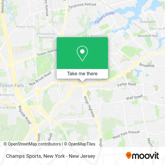 Champs Sports map