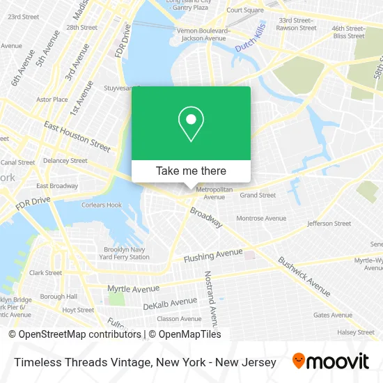 Timeless Threads Vintage map