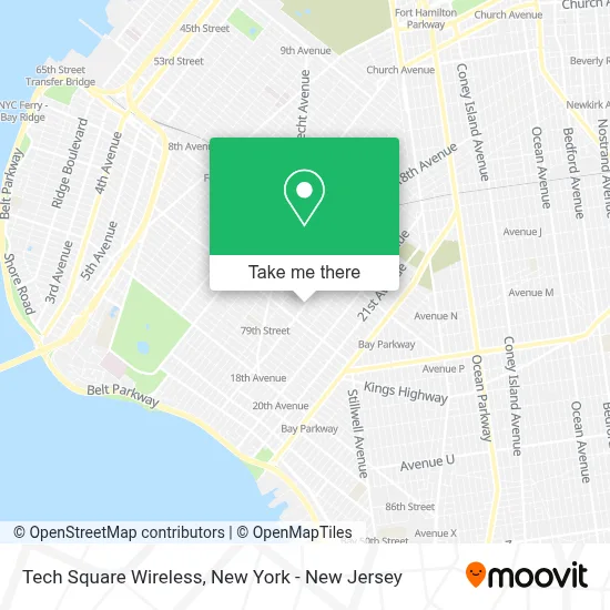 Tech Square Wireless map