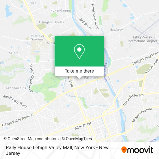 Rally House Lehigh Valley Mall map