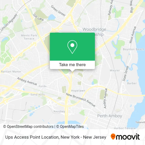 Ups Access Point Location map