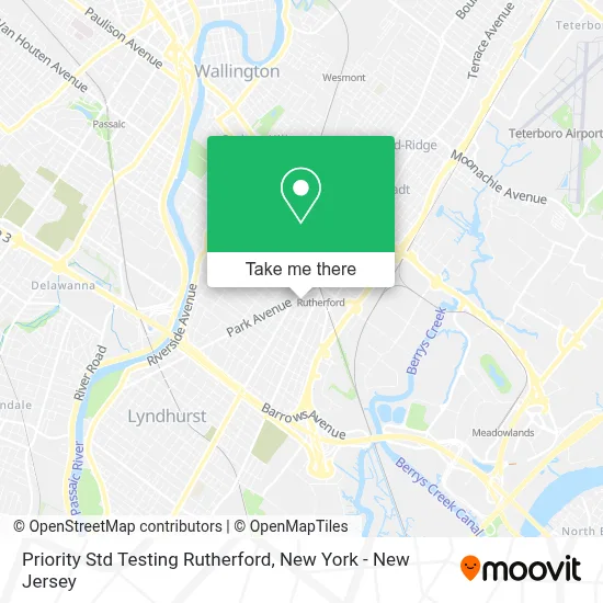 Priority Std Testing Rutherford map