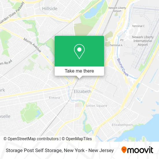 Storage Post Self Storage map