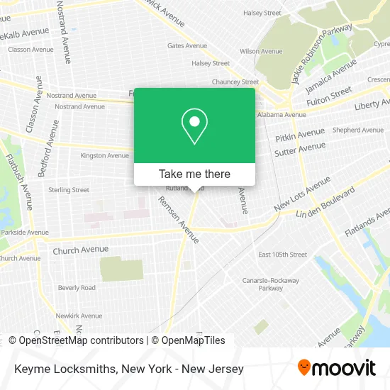 Keyme Locksmiths map