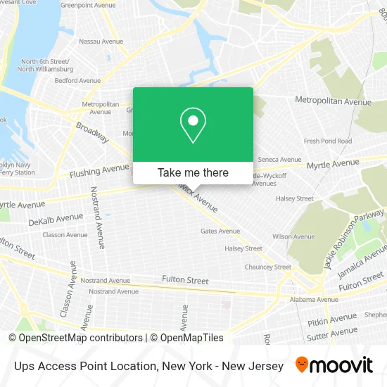 Ups Access Point Location map