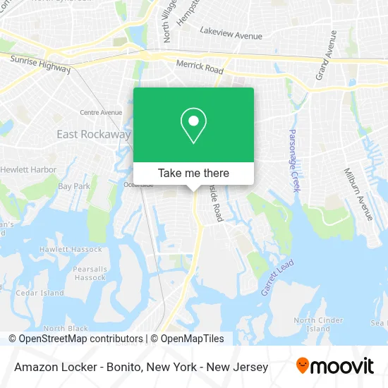 Amazon Locker - Bonito map