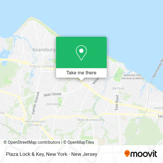 Plaza Lock & Key map